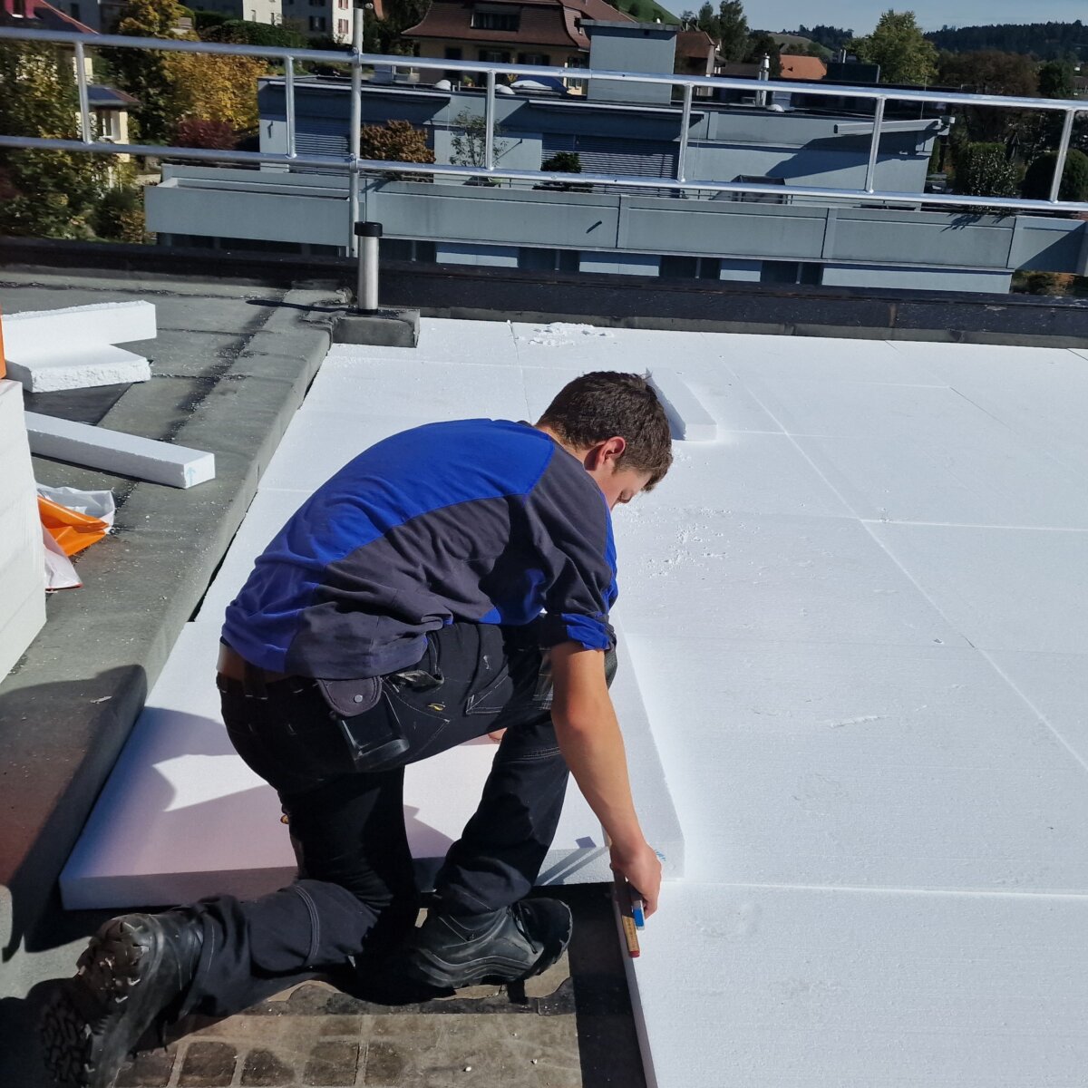 Flachdachsanierung gefaelledaemmung 1