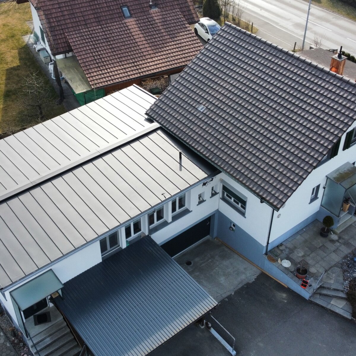 Ziegeldach metalldach daemmen