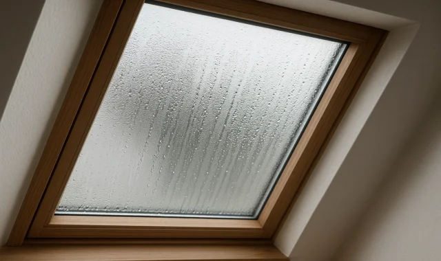 Kondenswasser am Dachfenster